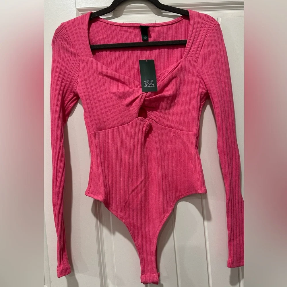 NWT Pink Target Bodysuit Sz M